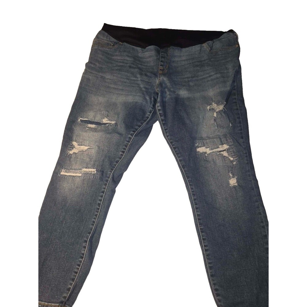 Women's Liz Lange Blue comfy Maternity Jeans XXL